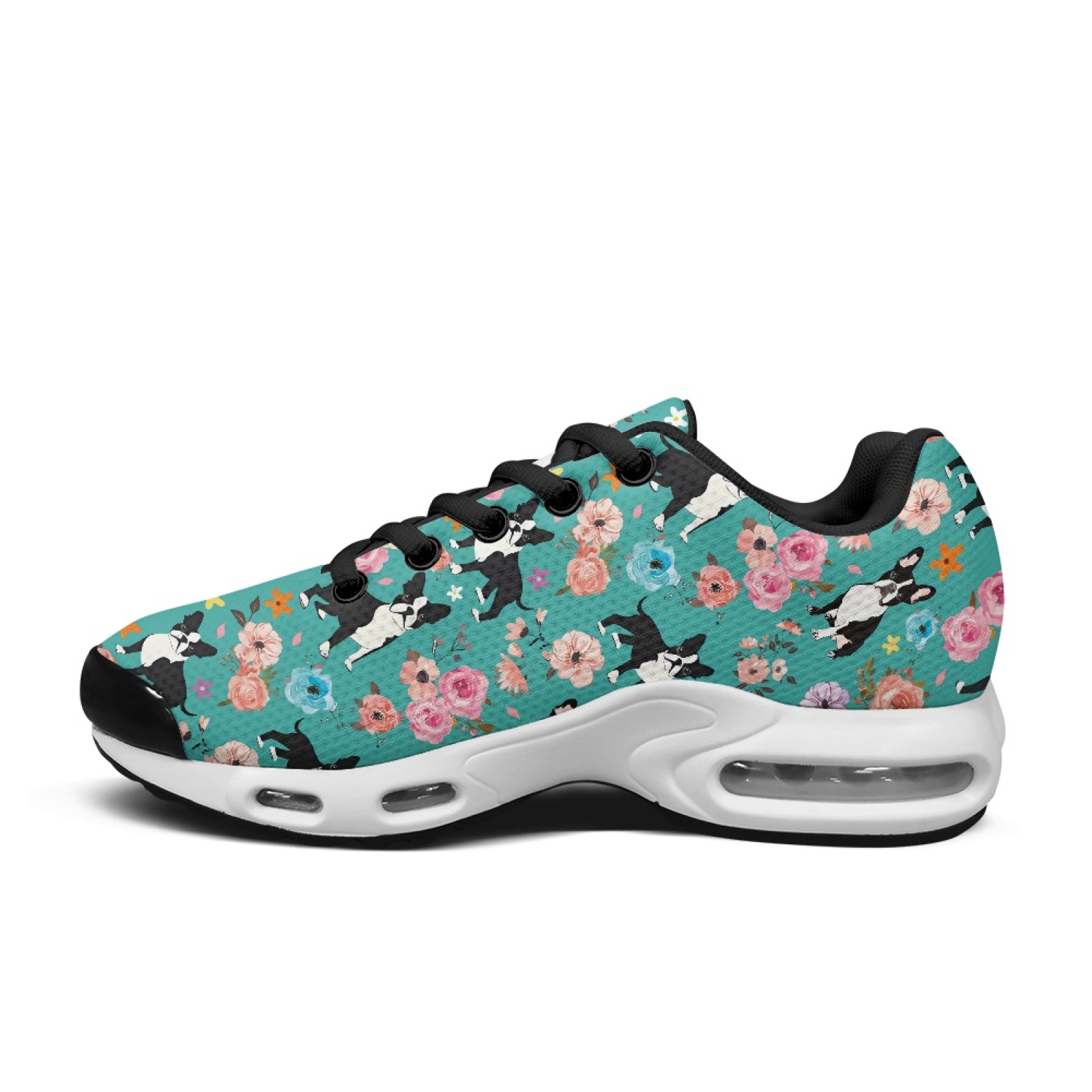 PENSTROLL Floral Boston Terrie - Knit Fabric Lace Up Sneakers recension och pris