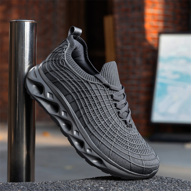 Men Wide Toe Box Diabetic Walk - Knit Fabric Lace Up Sneakers recension och pris