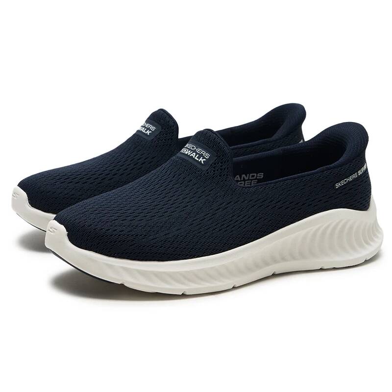 Skechers 125644-NVW Ladies Sli - Knit Fabric Lace Up Sneakers recension och pris