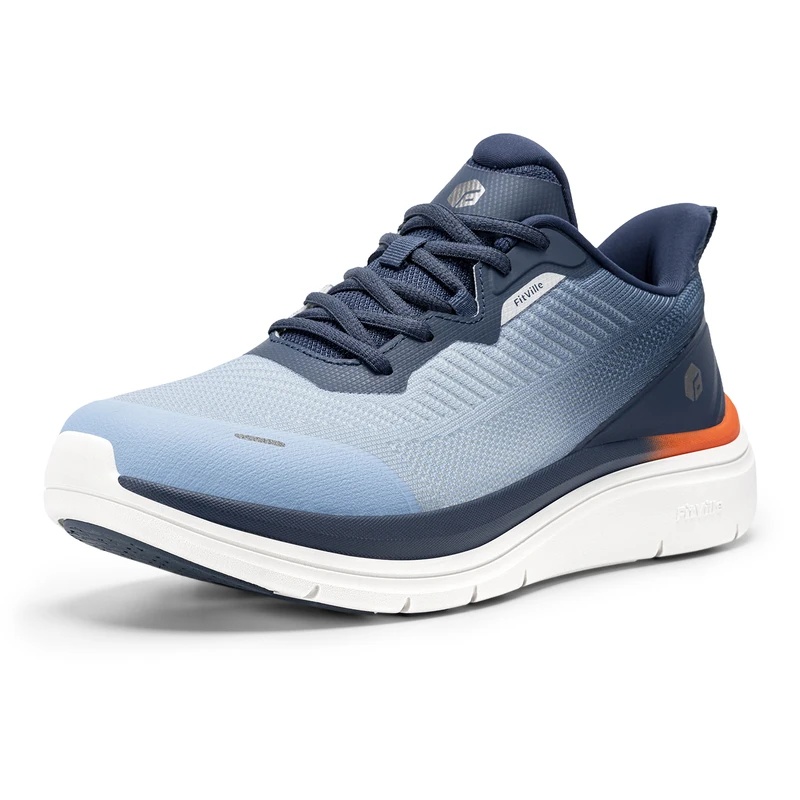 Fitville Wide Fit Walking Shoe - Breathable Mesh Athletic Shoes recension och pris